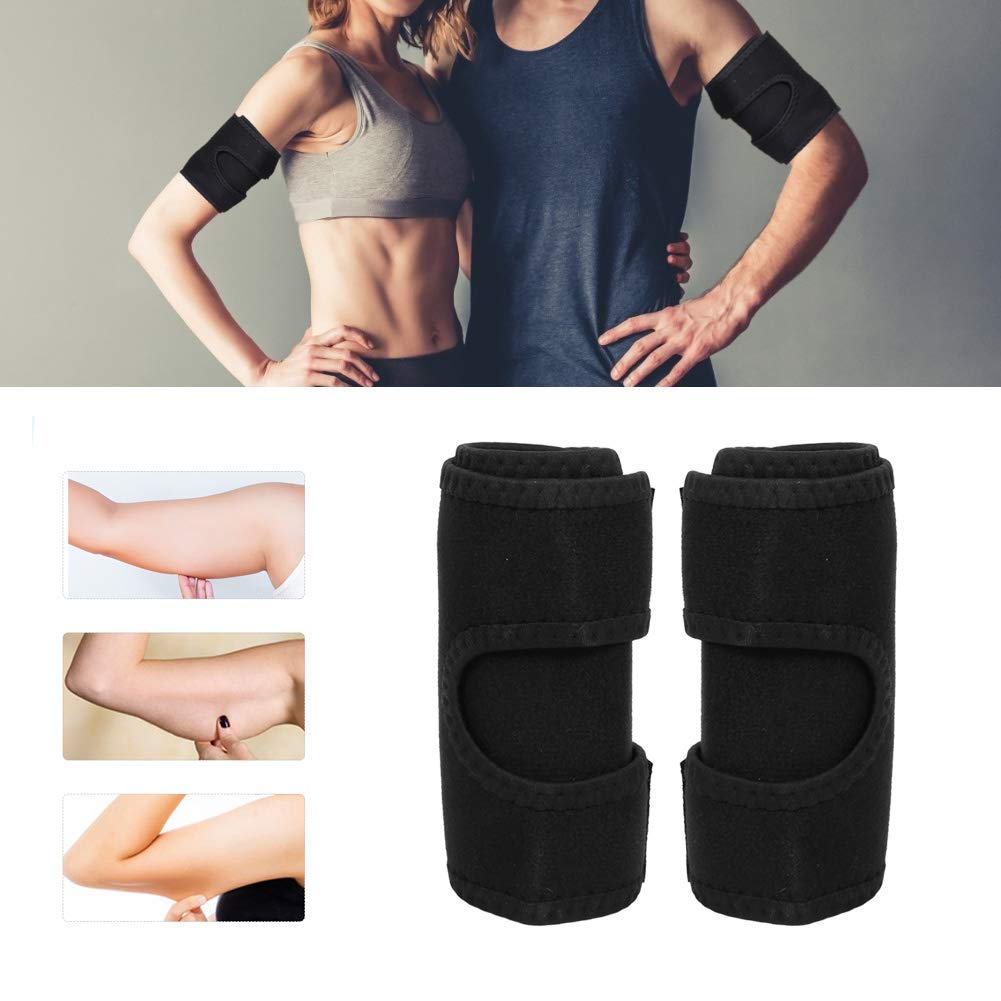 Sweat Arm Bands Trimmer for Women & Men, Sauna Effect Thermal Sweat Arm Bands Trimmer Arm Shaper Upper Arm Shaper Compression, Arm Slimmer Shaper Compression Sleeves Wraps, Adjustable Arm Belt