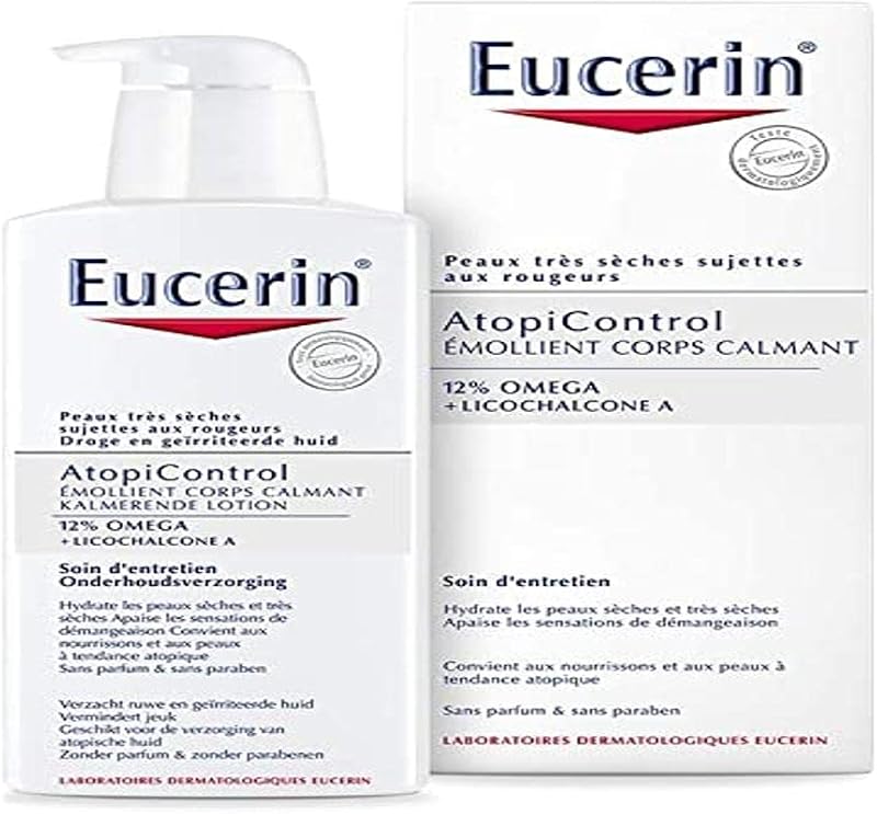 Eucerin AtopiControl Calming Emollient Body Lotion 400ml for Dry Itchy Skin