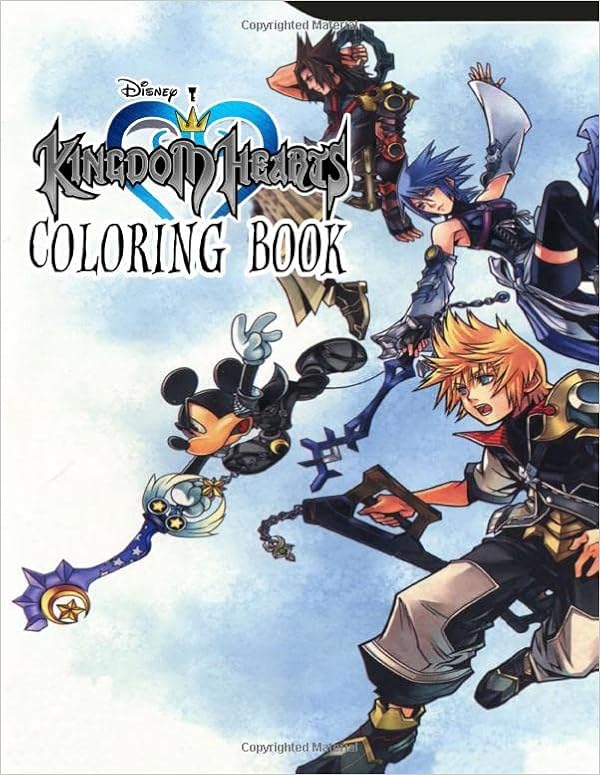 amazon kingdom hearts coloring book a wonderful video game franchise coloring book for kids and adults kristine bennett 9781713230199 books