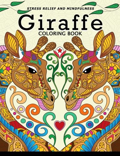 Giraffe Coloring Book: Animal Stress-relief Coloring Book For Adults and Grown-ups