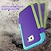TILL for Galaxy S6 Edge Case, (TM) Ultra Slim 3 Color Hybrid Impact Anti-Slip Shockproof Soft TPU Hard PC Bumper Extra Front Raised Lip Case Cover for Samsung Galaxy S6 Edge G925 [Purple]