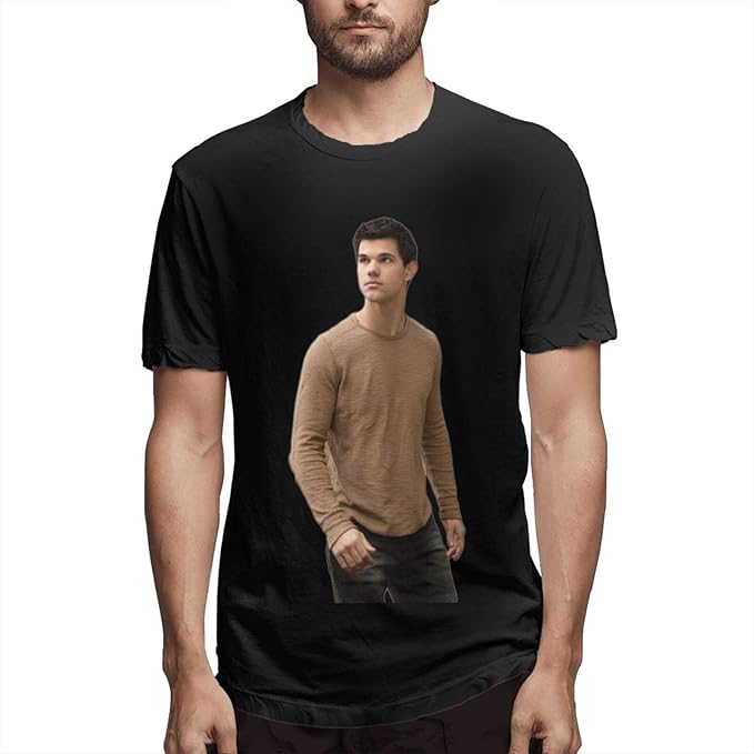 Amazon.com: QRHLDFKCD The Twilight Jacob T Shirt for Mans Crew Neck Short Sleeve Cotton Tee 
