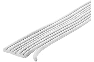 M-D Building Products Replaceable Caulk Cord Weatherseal: Quick and Effective Solution for Sealing Small Gaps, Cracks, and Protecting Against Drafts and Moisture (71520) (White) (90 ft)