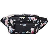 Fanny Pack for Men&Women Waterproof Waist Pack Bag Hip Bum Bag with Rain Cover Adjustable Strap for Sports Outdoors Workout Running Traveling Hiking Cycling Dog Walking Casual Fishing