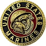 U.S. Marine Corps with Centered Bulldog 7/8