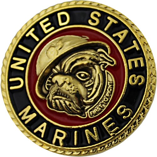 U.S. Marine Corps with Centered Bulldog 7/8