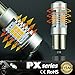 JDM ASTAR 2400 Lumens Extremely Bright PX Chips H11 H8 LED Fog Light Bulbs for DRL or Fog Lights, Gold Yellow (7506, Gold Yellow)