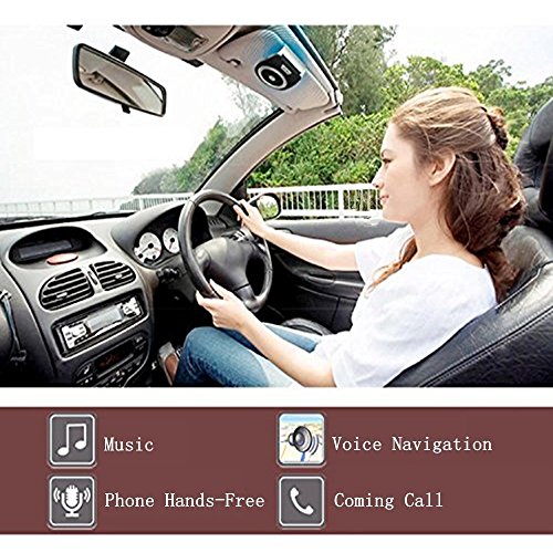 Bluetooth Speakerphone Wireless Portable Speaker Car Motion AUTO ON with HD Sound& Bass and 17H