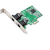 Syba Dual LAN Port 1000 Base T Gigabit Ethernet Card Realtek Chipset