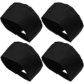 4 Pcs Unisex Chef Hats Adjustable Kitchen Cooking Caps with Breathable Mesh Top