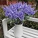 Broadfashion 1x 10 Heads Artificial Lavender Silk Flower Bouquets Wedding Home Party Decor (Light Purple)
