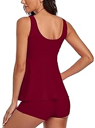 Omichic Modest Tankini Swimsuits for Women Two