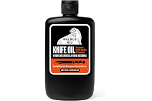 WALRUS OIL - Knife Blade & Wooden Handle Oil, 4 oz Bottle, 100% Natural Ingredients, Food-Contact Safe