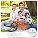 Bright Outdoors Picnic Set for 2 - Compact wallet to fit basket or bag. With board, opener, napkins