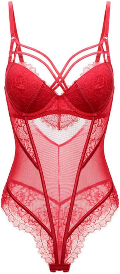 red push up bodysuit