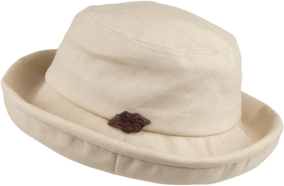 Village Hats sur la tête Packable Arbres Bucket Hat - Beige