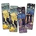 Loving Vincent Van Gogh Bookmarks Cards (60-Pack) - Starry Night Sunflowers Almond Blossoms Bookmarker Literary Gifts for Men and Women - Premium Quality Stocking Stuffers