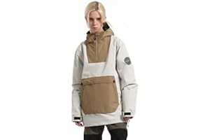 BSASB Womens Mens Ski Jackets Snowboard Coats Waterproof Windproof Pullover Jacket for Women Skiing Snowboarding Sports