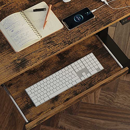 Rolanstar Height Adjustable Standing Desk, 47 Inches Electric Stand Up