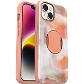 OtterBox OTTERGRIP Symmetry Series Case for iPhone 14 and iPhone 13 - Peaches (Orange)