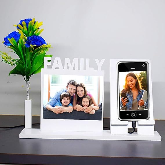 D Unique Home Decor Mobile Stand With Customized Photo And Flowers Amazon.in Home & Kitchen