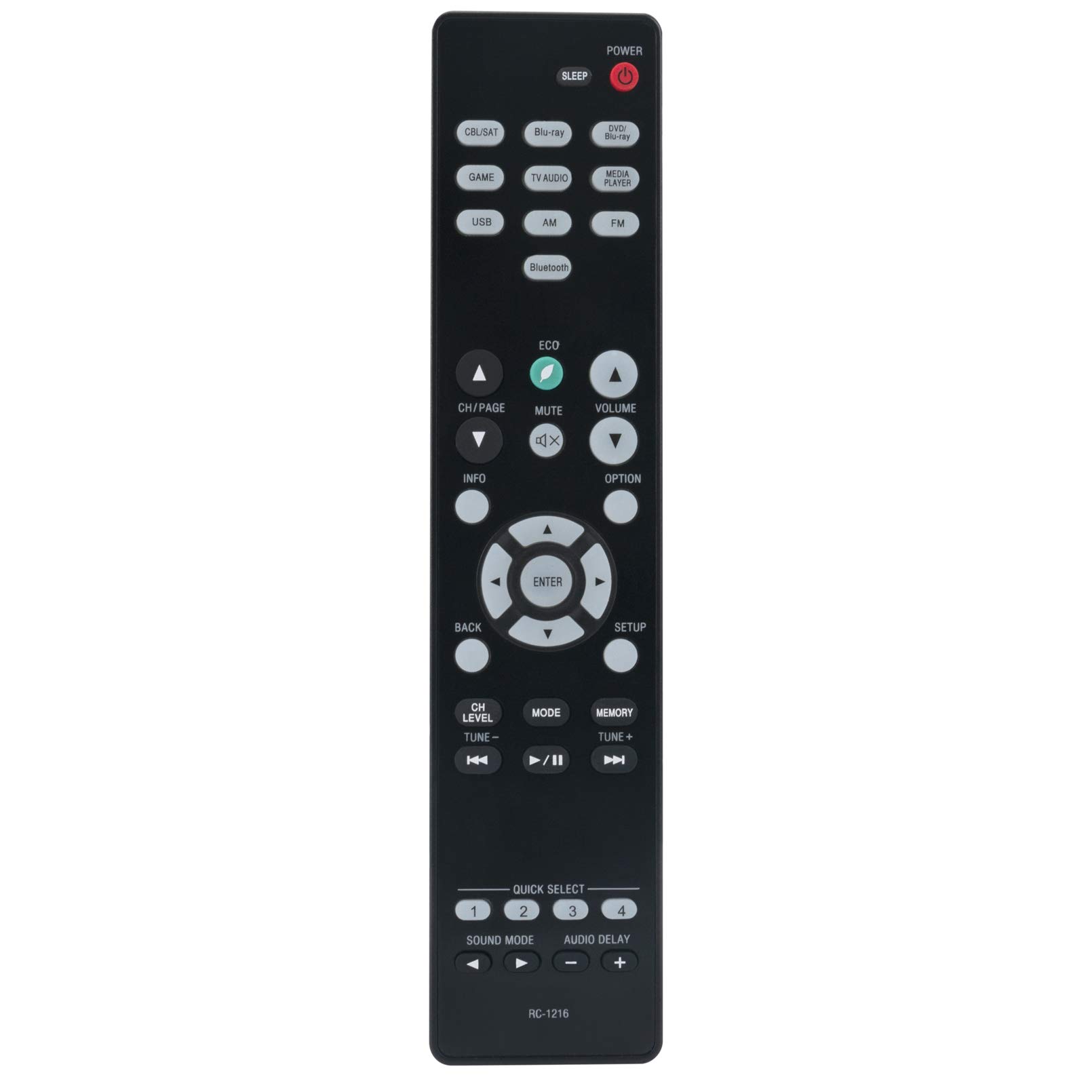 RC-1216 Replace Remote Control - VINABTY RC 1216 Remote Control for Denon RC1216 AV Receiver AVR-S530BT AVRS530BT AVR-S540BT AVRS540BT AVR-X550BT AVRX550BT Remote Controller
