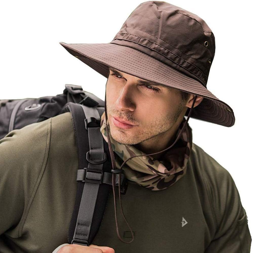 Fishing Sun Boonie Hat Wide Brim Outdoor Hiking Safari Summer Hunting Hat UV Protection Sun Cap