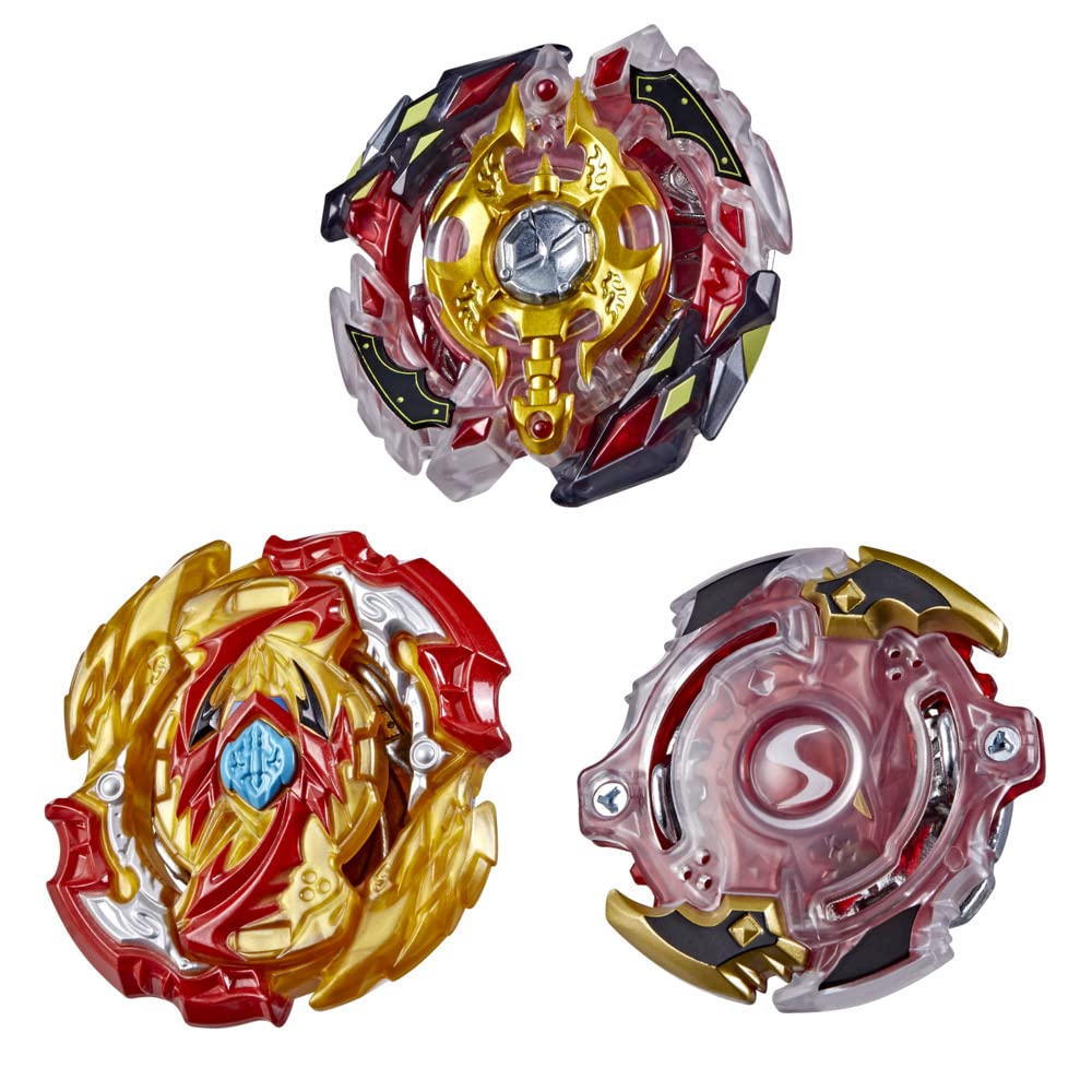 Beyblade Burst Evolution, Trio Spryzen, Pack of 3 Competition Spinners, Legend Spryzen S3, Lord Spryzen S5, Spryzen S2