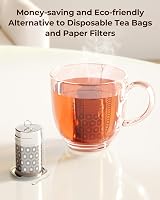 Reinmoson 304 Stainless Steel Mini Tea Strainer 1.2 inch Mesh Infuser view 5