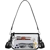 CLUCI Clear Bags for Women,Small Clear Purse,Clear Crossbody Bag,Clear Shoulder Bag for Concerts Sports Events Festivals