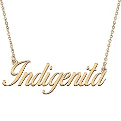HUAN XUN Customized Custom Simple Any Name Necklace