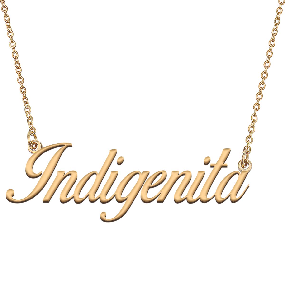 HUAN XUN Customized Custom Simple Any Name Necklace