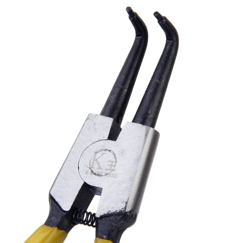 Sharplace 7-Zoll Außen Gebogen Sprengringzangen Sprengring Zange