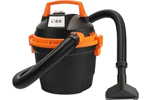 LIGO Shop Vacuum Wet and Dry, Mini Shop Vac with Accessories, 2.11 Gallon, 2HP, Handheld Vacuum for Garage, Home and Pet