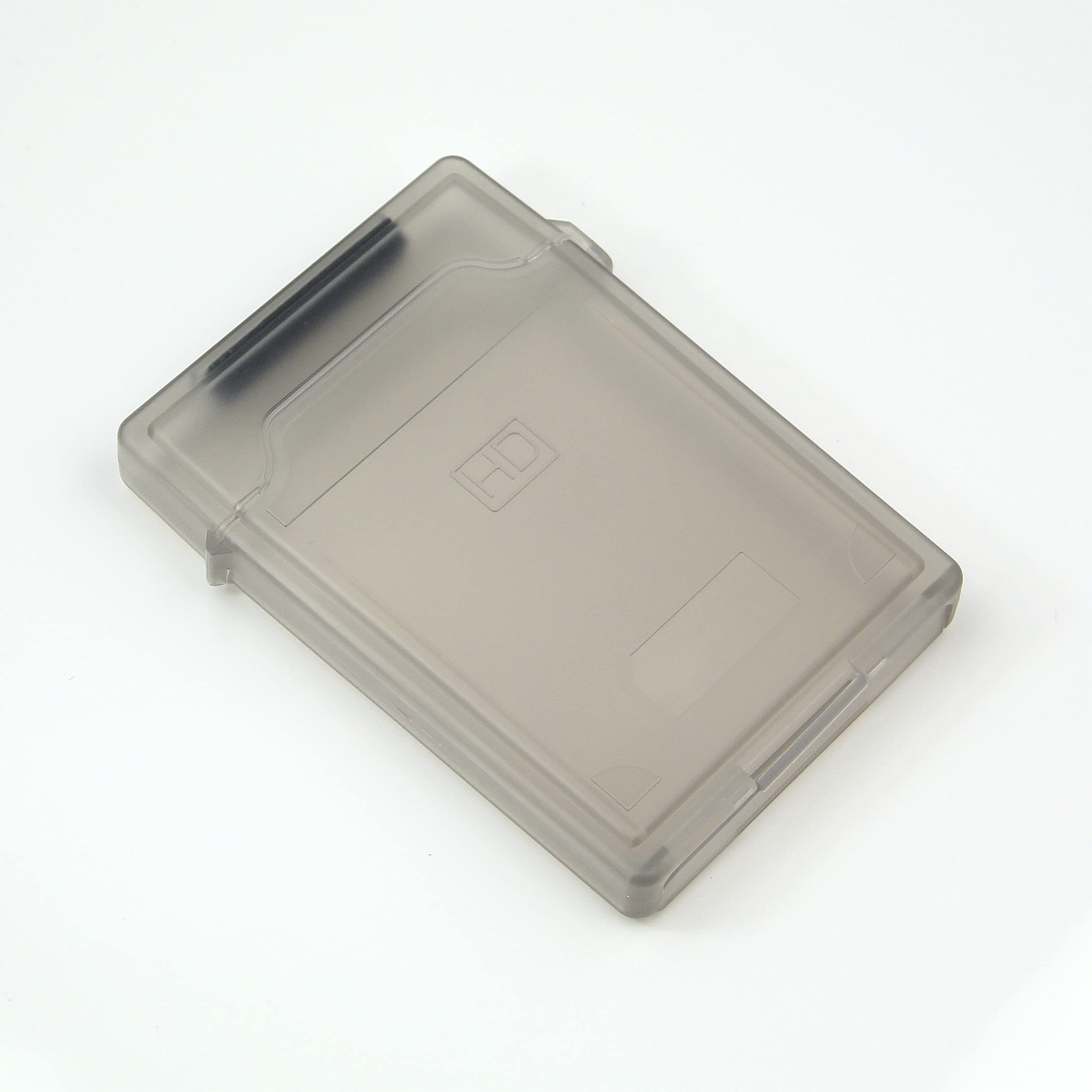 (Pack of 2) Plastic Storage Enclosure Box Case for 2.5 Inch SSD HDD Hard Disk Drive 2.5'' (For Storage only)