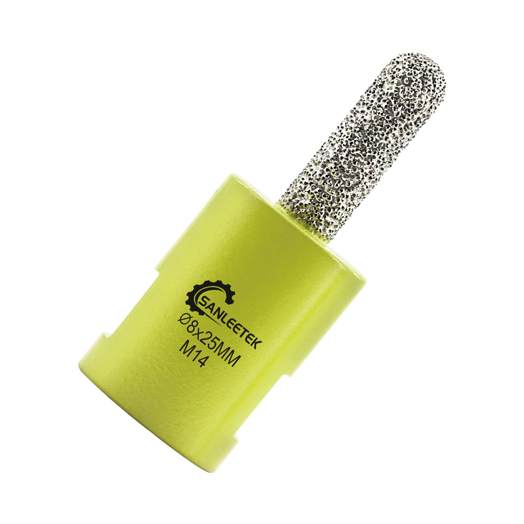 Diamond Mortar Raking Bit 8x25mm Diamond Mortar Router for Brick Joints Mortar Removal and Tuck Pointing Masonry Stone Brick Marble M14 Thread SANLEETEK