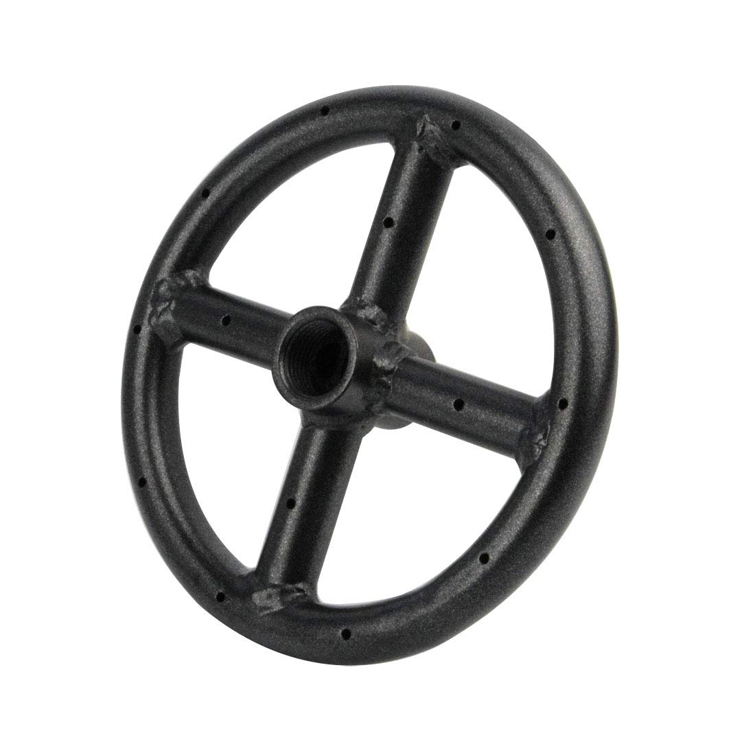 Stanbroil 6" Round Fire Pit Burner Ring, Black Coated Steel, BTU 88,000 Max