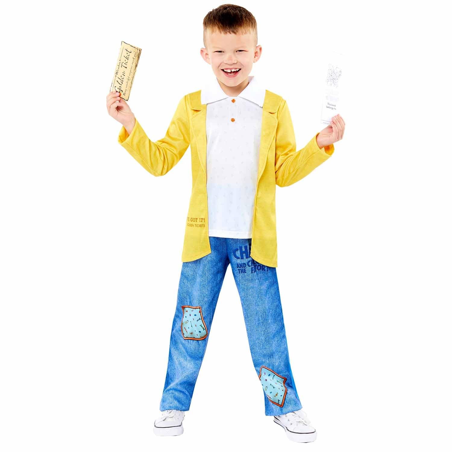 Amscan 9916179 - Officially Licensed Roald Dahl Charlie Bucket Kids World Book Day Costume Age: 4-6 Years