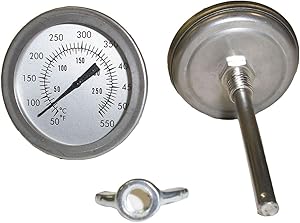 fantasycart F&C 3" BBQ Smoker/Pit/Grill Thermometer Temp Gauge