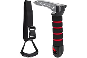 EVEME Car Door Handle Assist for Elderly & Seniors, Multifunction Support Handle (Red)