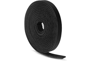 Ringsun 1/4 Inch Wide Flat Leather Strips for Crafts, Full Grain Leather Strap Cord String for Crafts, Tooling (2mm Thick 72.5 Inches Long Black)