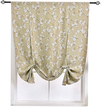 Homeyho Balloon Curtains Tie Up Curtains Flower Curtains For