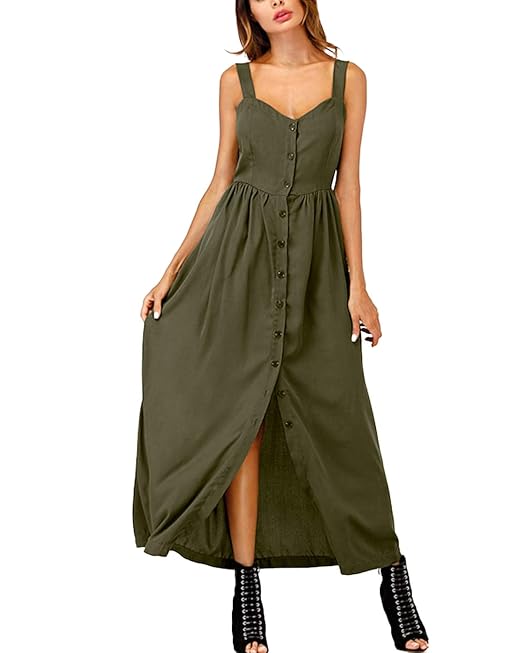 button through sundress