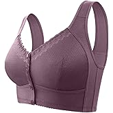 ONLYSTORY Bras for Women No Underwire Comfortable Full Coverage Front Closure Bralettes Wireless Wirefree Everyday Bras