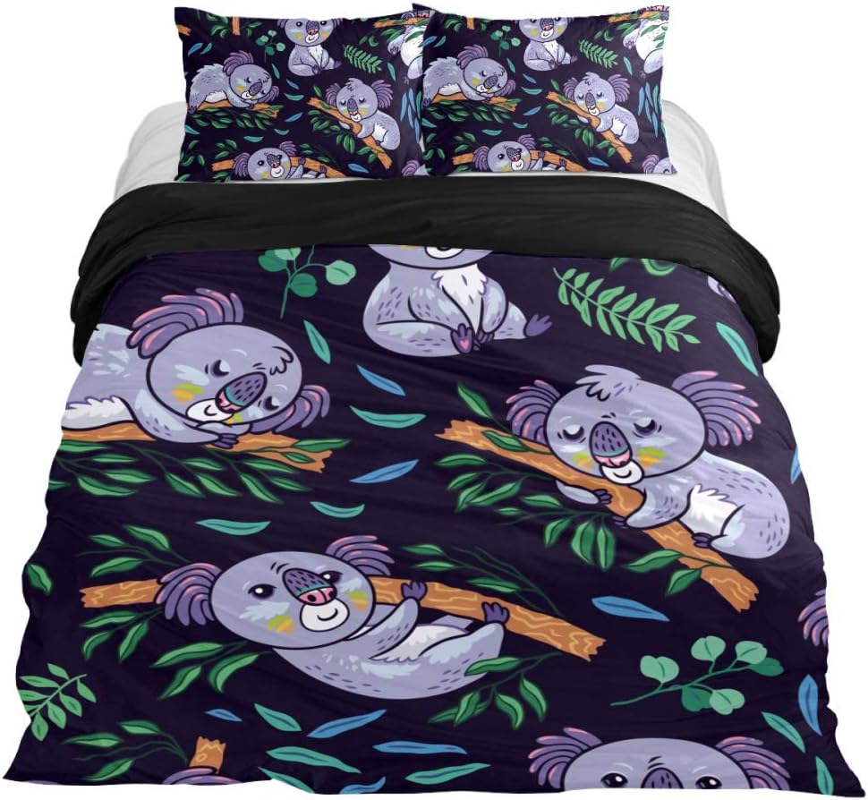 Brighter Koalas Eucalyptus Forest Lightweight Bedding Duvet Cover Set