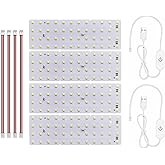BambooSegD 4PCS Lithophane LED Backlight Board Kit KC009 KC010 for Bambu Lab H2C/X1/P2S/A1 LED Light Board Backlights Makerworld Model Parts USB 3D Print Accessory Photo Model DIY Light Box