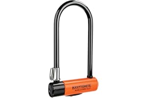Kryptonite Evolution Series 4 Standard Bicycle U-Lock with Transit FlexFrame Bracket, 4-Inch x 9-Inch