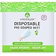 HYGIENJOY-Rinse Free Bath Wipes(25 counts),Disposable No Rinse Body Wash,More Convenient to Use,Mitten Shower Wipes,for Nursing The Elderly,The Injured and The Disabled (1 Pack)