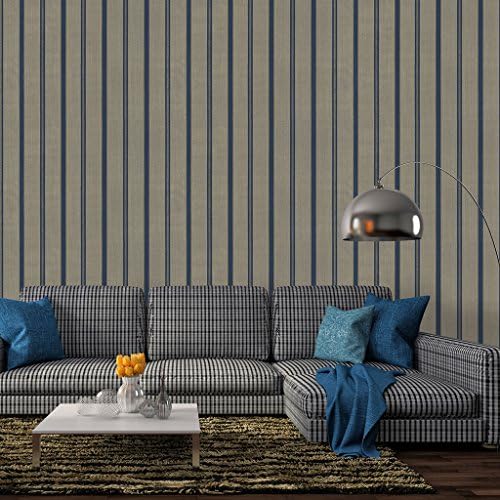 Wallpaper 4 Less Beige & grey Stripes wallpaper-57sqft