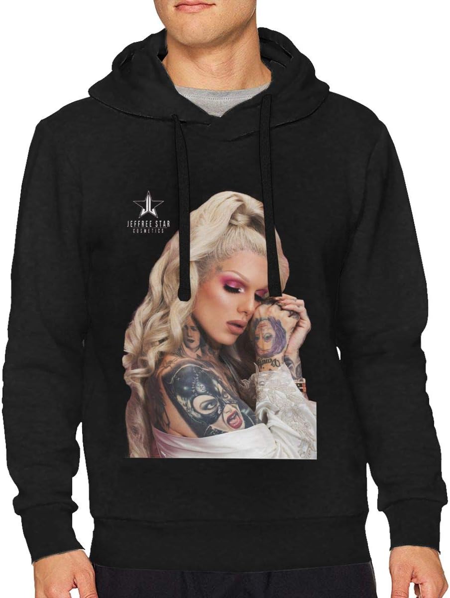 Mans Cool Daily Casual Warm Long Sleeves Pullover Sweatshirts Black